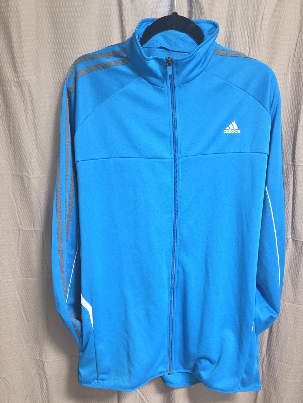 adidas Bright Blue Full-Zip Performance Jacket